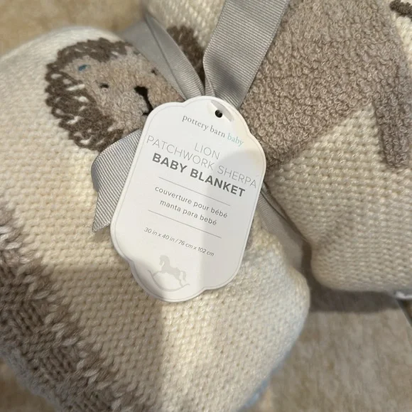NWT Pottery Barn Baby Boy Blanket - Picture 4 of 4